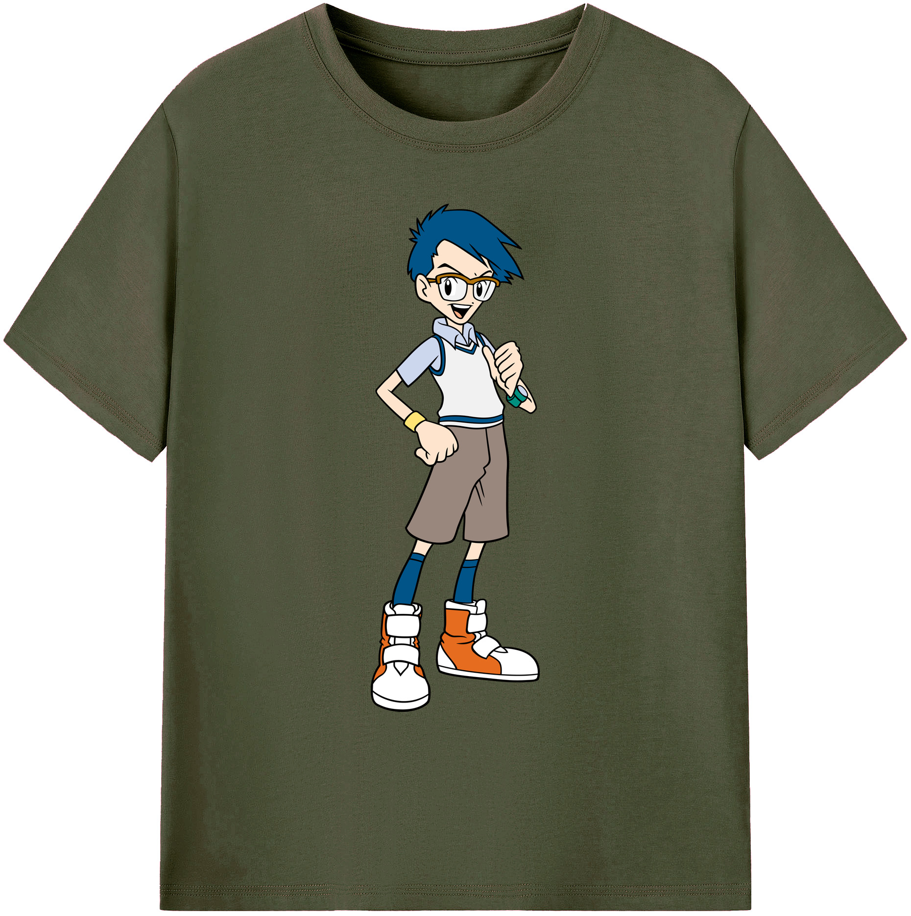 （画像用） Digimon デジタルモンスター/デジモン 綿100％ メンズ半袖Tシャツ｜肌触りやわらか＆通気性